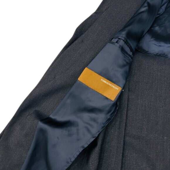 Tombolini Concept 2 Piece Suit Mens Size 50 Gray Wool Single Breasted 3 Button - Picture 12 of 16